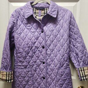 Burberry Constance Quilted Jacket Lilac Size S